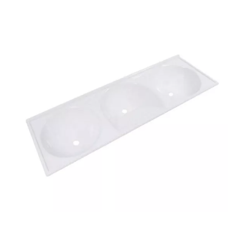 Tanque Tripo Fibra 1,45x0,50cm Branco Rio Marmóre