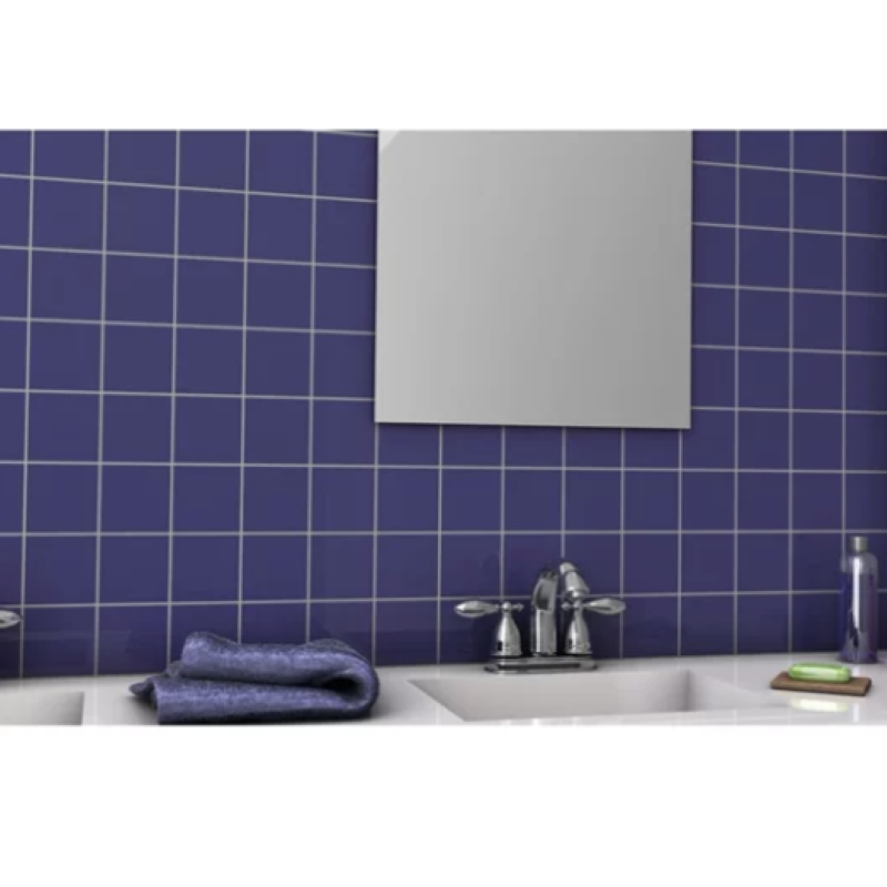 Revestimento Brilhante Telado para Fachada e Piscina Azul Cobalto 10x10cm Ceral
