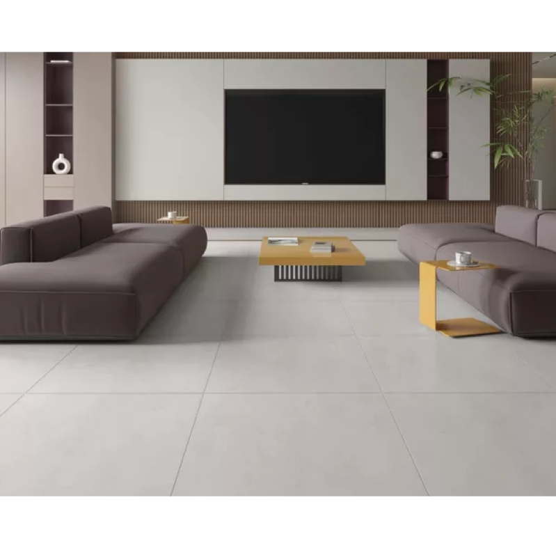 Piso Retificado Cleantec White Mate 81x81cm Formigres